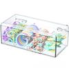 Hair Accessories Organizer Acrylic Storage Box Clear Hair Tie Organizer for Headband Cosmetic Storage Box Desk Jewelry Organizer