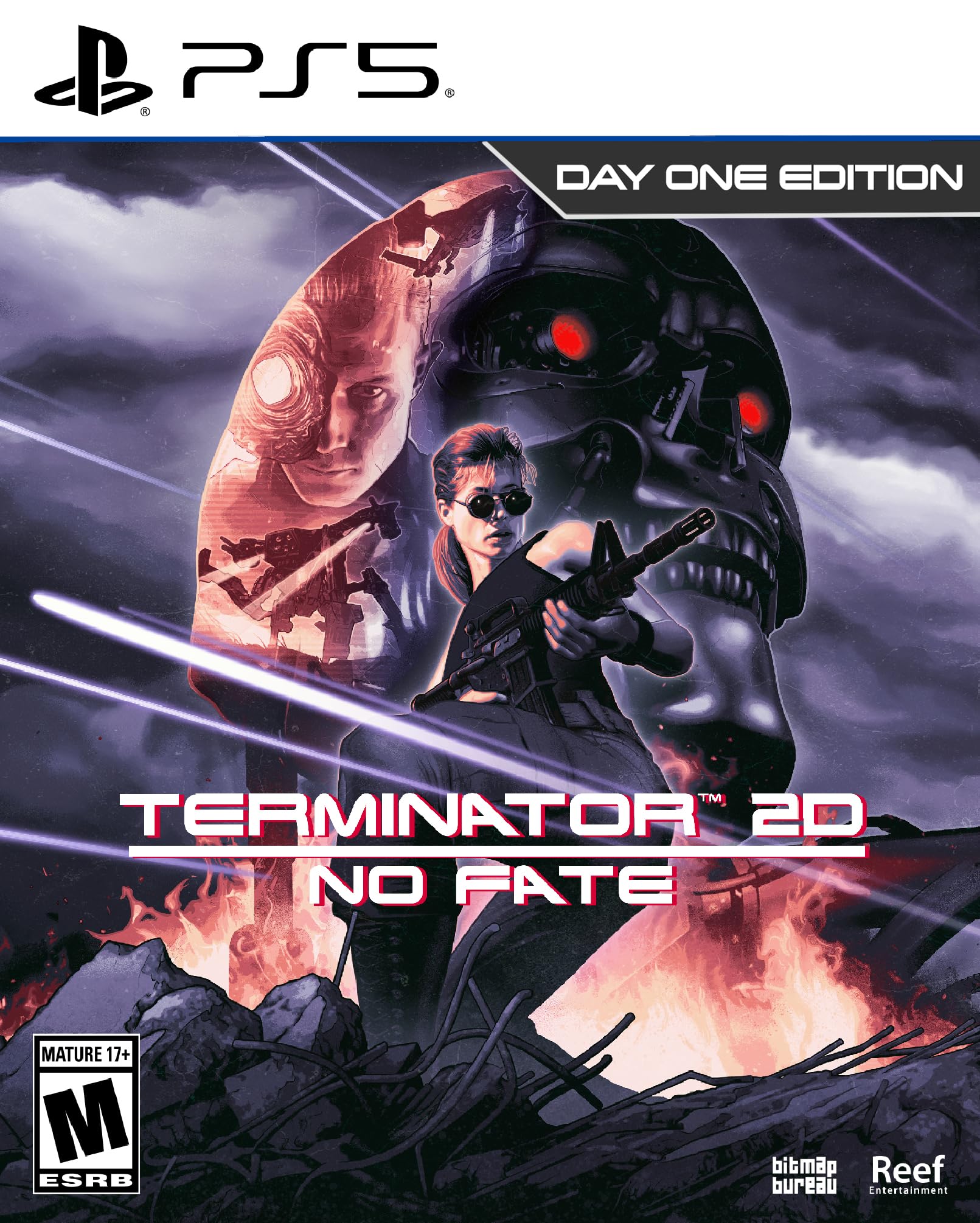 Terminator No Fate Day One Edition Северная PS5 2D (Импортированная Америка) - синий