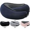 U-shaped Travel Pillow Soft Neck Support Cushion Rebound Flight Sleeping Pillow Comfy for Airplane Office