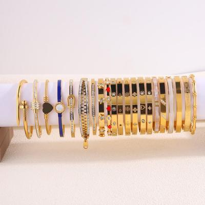 Starry Sky Full Diamond Titanium Steel Bracelet – Versatile, No-Fade Silver Women's Fashion Accessory