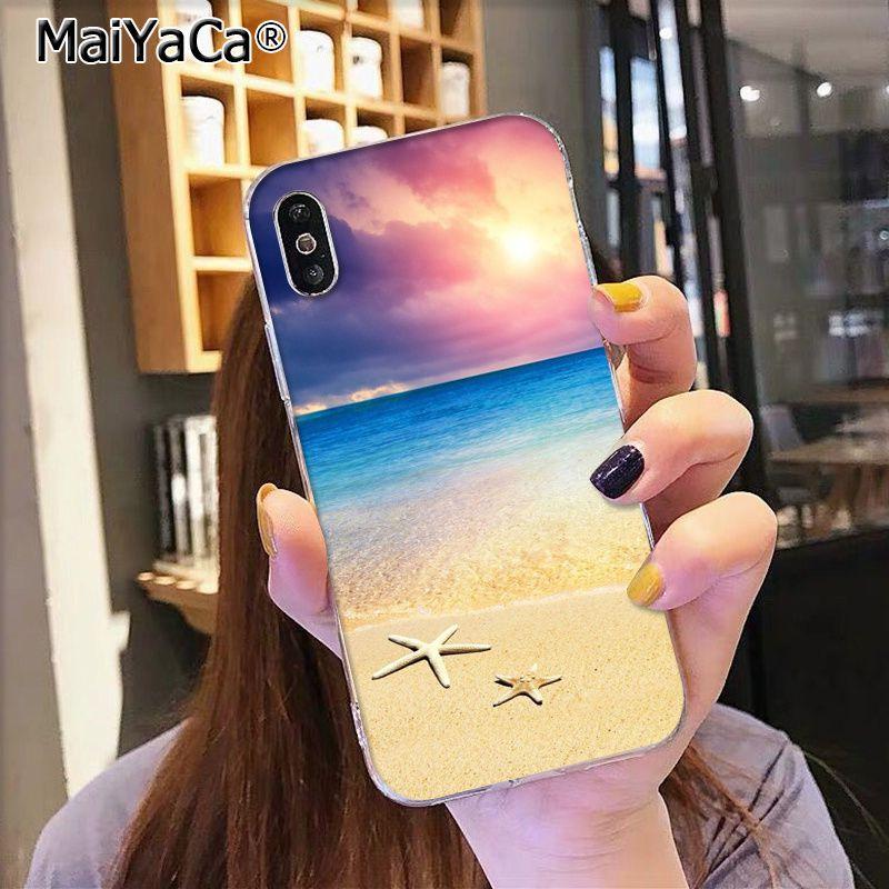 MaiYaCa Mořské vlny Plážový sprej oceán ostrov pouzdro na mobil pro iphone 13 SE 2020 11 pro 8 7 66S Plus X 5S SE XR XS XS MAX