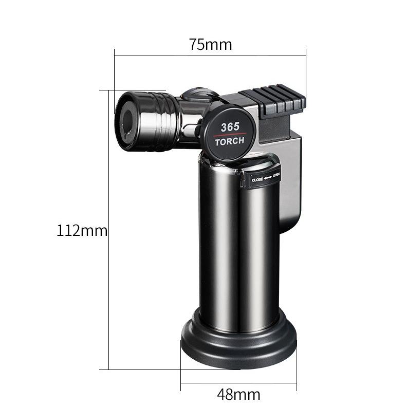 New Direct Blue Flame Open Flame Conversion Lighter Windproof Cigar BBQ Portable Flamethrowers Cigarette Accessories Gift