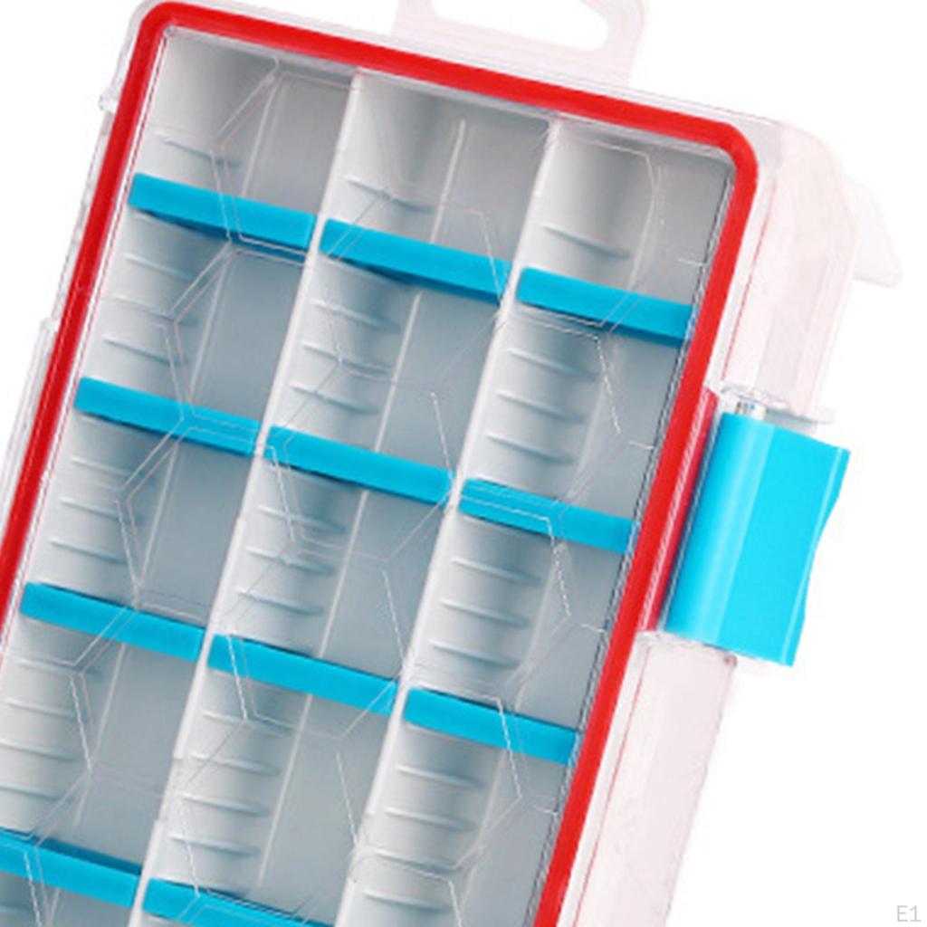 Fishing Tackle Box Jewelry Organizer Container Gear Lure Storage Case 21 Compartments for