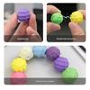 4 Pcs Silicone Magnetic Fidget Balls for Adults Teens Magnet Balls Stress Relief Sensory Toy with Fun Textures for Office Desk Accessory