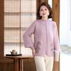 Middle-aged and Elderly Women's Autumn and Winter Fashion Sweater Heavy Craft Jacket Mother Autumn New Knitted Cardigan Two-piece Set