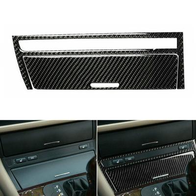 Koolstofvezel Console Opbergruimte Sierlijst Cover geschikt voor BMW E46 1998-2006 RHD
