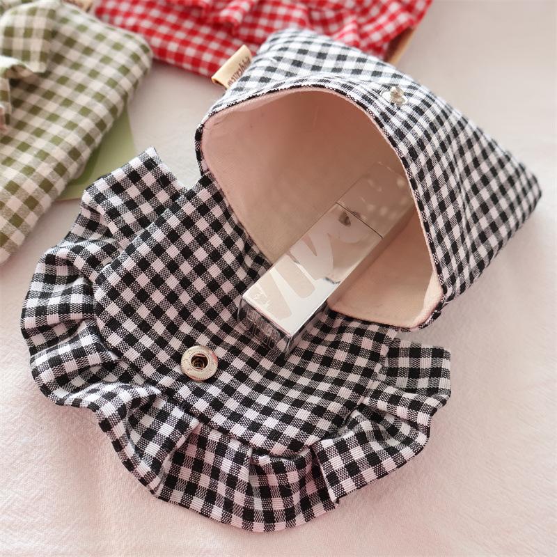 Mini Sanitary Napkin Pad Pouch  Flip Clutch Card Holder Wallet Student Card Holder ID Document Organizer Case Purse