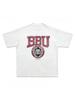 Wounisex Street Fitness Sport T-Shirt Baumwoll-Tees Streetwear BBU Druck Kurzarm-T-Shirt unisex Übergroßes Trainingskraft-Top