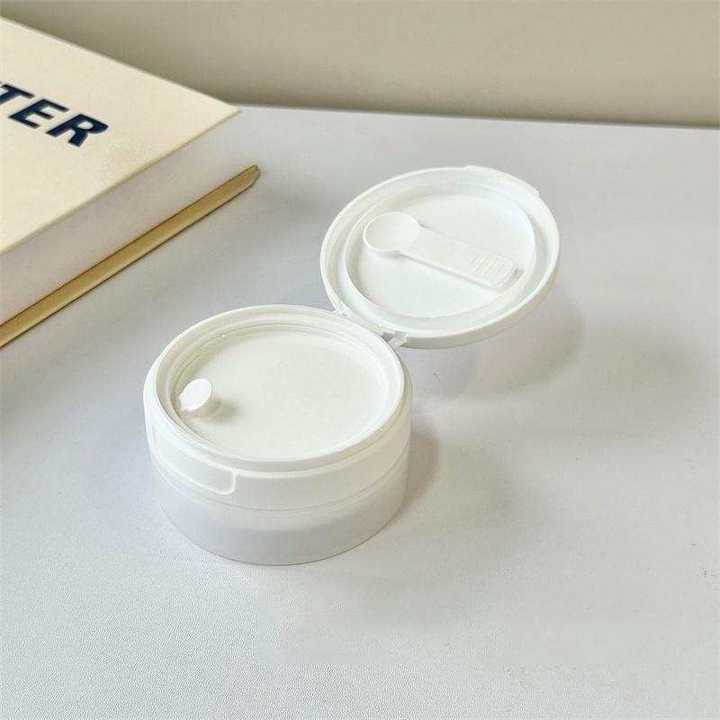 

Бутылка зубного порошка с широким горлышком и откидной крышкой в комплекте, банка для крема для снятия макияжа, контейнер для ватных дисков