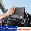 Microfiber Towel Car Cleaning Care Accessorie Valve For G30 G20 E39 E36 E87 F07 F34 G15 G16 G23 X7 X5 X3 X1 M7 M6 M5 M