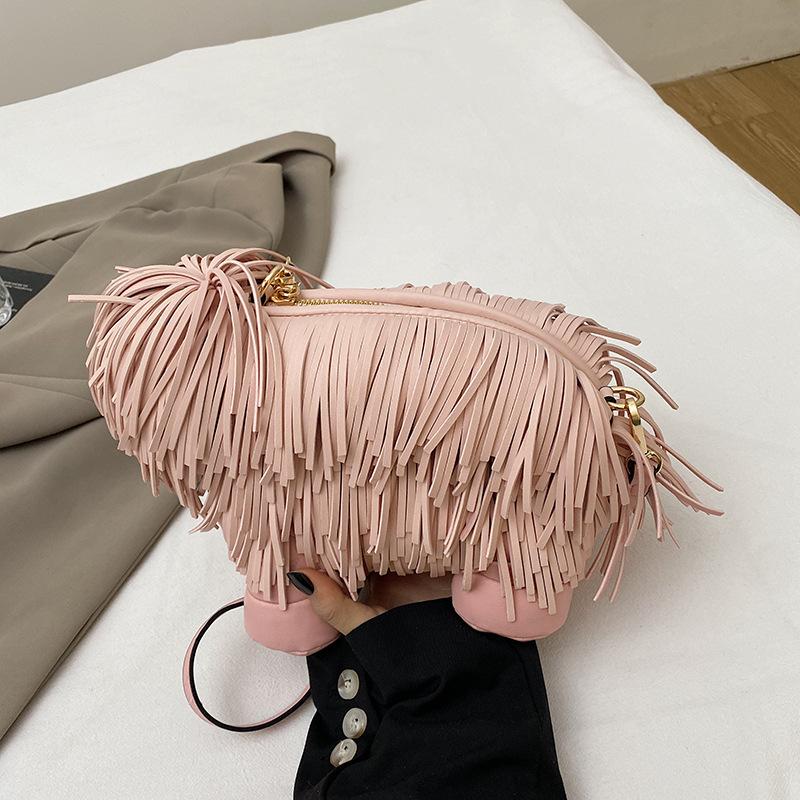 Original Bags for Women 2024 Tassel Dog Handbags Designer Luxury Bag Small Shoulder Crossbody Bags