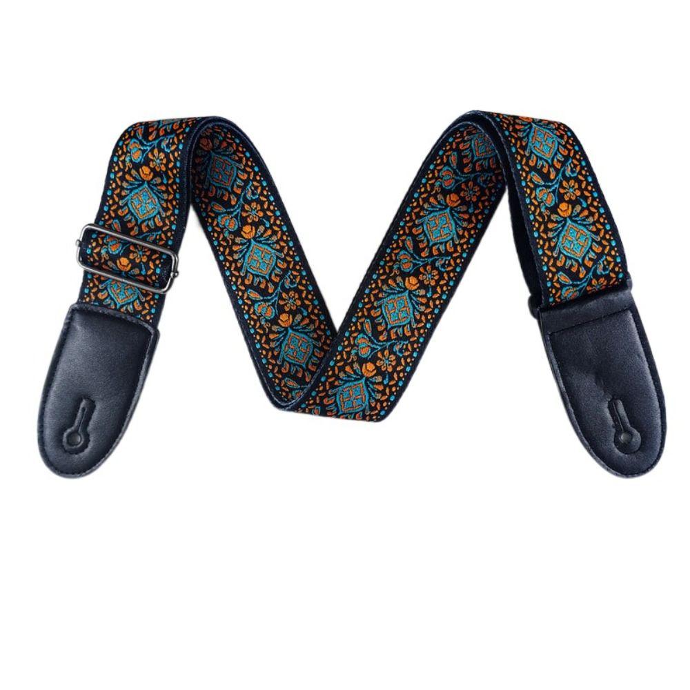 Adjustable Guitar Strap Ethnic Style Electric Guitar Belts Guitar Shoulder Belt  Guitar Accessories