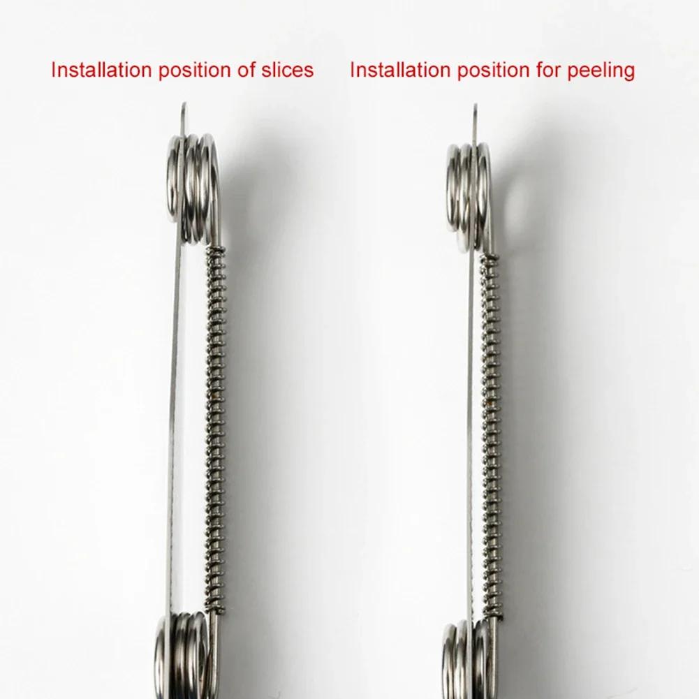 Nerezové nože na ovoce Škrabka s funkcí loupání Nerezové přenosné nože Pevná pohodlná rukojeť Nástroj na krájení ovoce