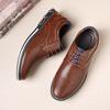 Retro Men Business Shoes Brand Leather Shoes Fashion Casual Shoes for Men Office Brown Breathable Loafers Comfortable Men'shoes