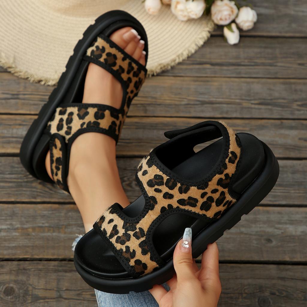 Fashion Women Sandals 2025 New Comfortable Sandals Thick Sole Solid Color Casual Sports Shoes Mesh Breathable Open-toe Sandals Women