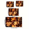 1Pcs Anti Fatigue Kitchen Rugs, Autumn Maple Leaves Print Waterproof Non-Slip Thick Cushioned Kitchen Mat Heavy Duty Comfort Standing Mat for Kitchen