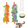 FABMODE 2 Packs Small Pet Toys, Sugar Glider Cage Accessories, Climbing Toys Swing Toys, Suitable for Ferret Birds Parrots Hamster Squirrel