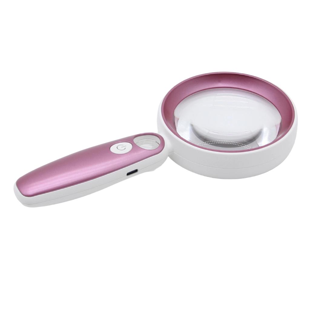 Portable Handheld Magnifier With LED Light And High Clariies Optics Lens For Antique Jewelry Inspection