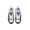 Skechers DLites Stoff Leder Bequem Vielseitig Niedrig geschnitten Dad Sneaker Damen Sneaker Schwarz Lila 896138-BKLV