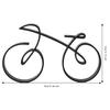 Black Wireframe Bike Metal Sculpture Iron Cycling Themed Desktop Decor  Living Room Shelf Ornament