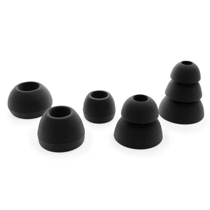 Écouteurs En Silicone - OKULI - Noir - Filaire - Intra-auriculaire - 3 Tailles Disponibles