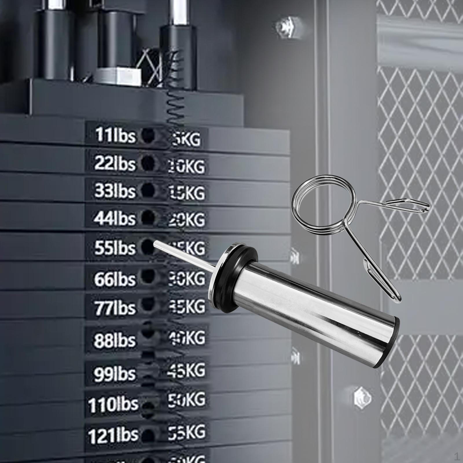 

Portable Selector Pin for Bodybuilding Equipment, Replacement Part with Spring Collar 10mmx100mm