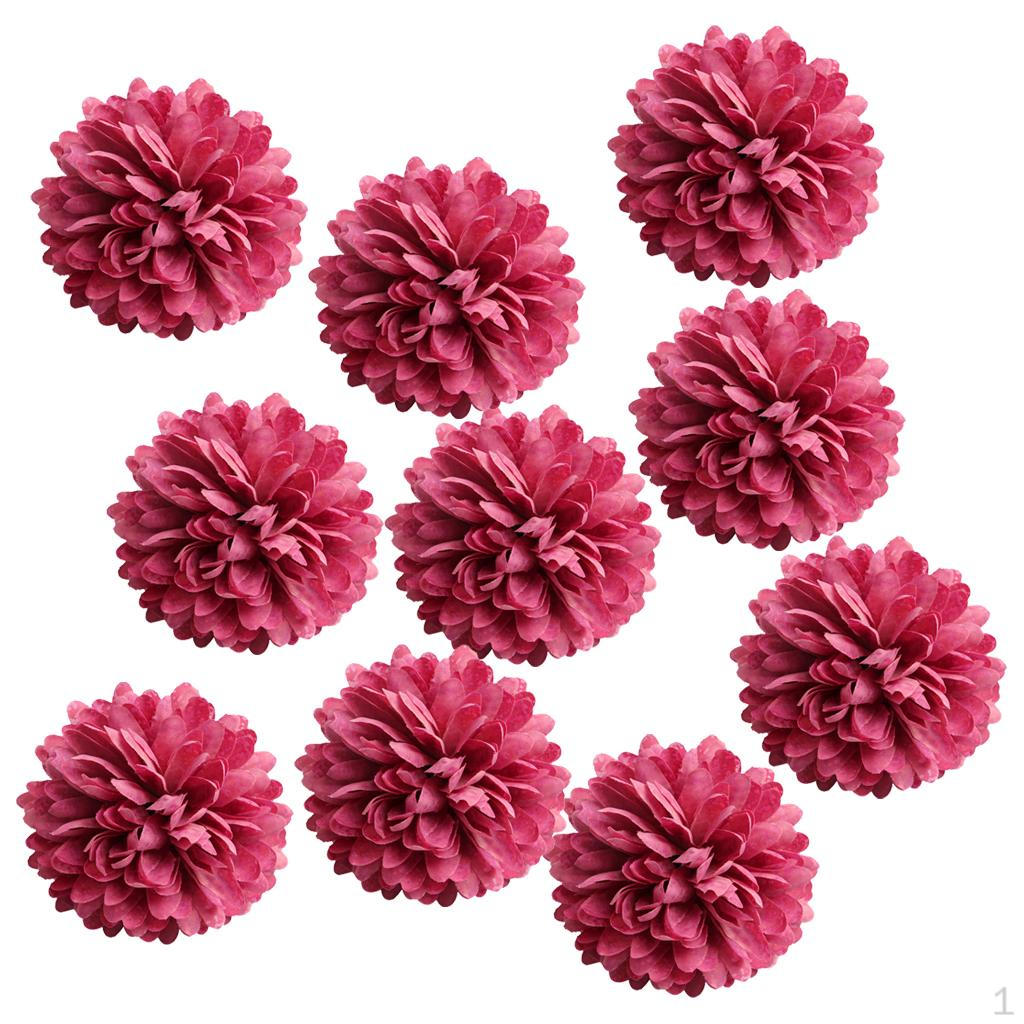 10 Pack Artificial Silk Flower Heads Decoration Party