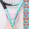 Wall Mounted Tennis Racket Wall Rack Self-adhesive Plastic Badminton Rackets Holder Punch-Free Durable