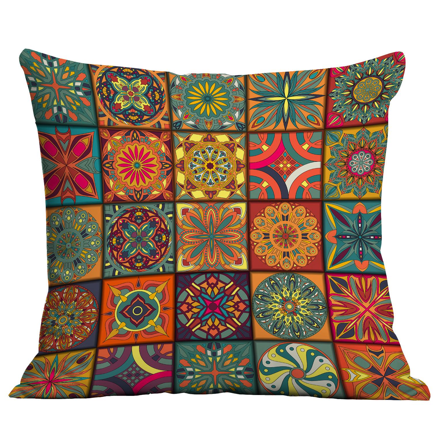 

Наволочка в ретро этническом стиле, богемная наволочка для подушки, украшение для B&B отеля 45 * 45Cm