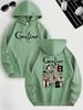 Coraline Inspired Casual Hoodie for Women's Sleeve Regular Fit Hooded Pullover Casual Sweatshirts Harajuku