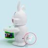 1Pc Tamburo a carica Coniglio Giocattolo per bambini Orologio Tamburo Coniglio Puzzle Tamburo Cartone animato Coniglio