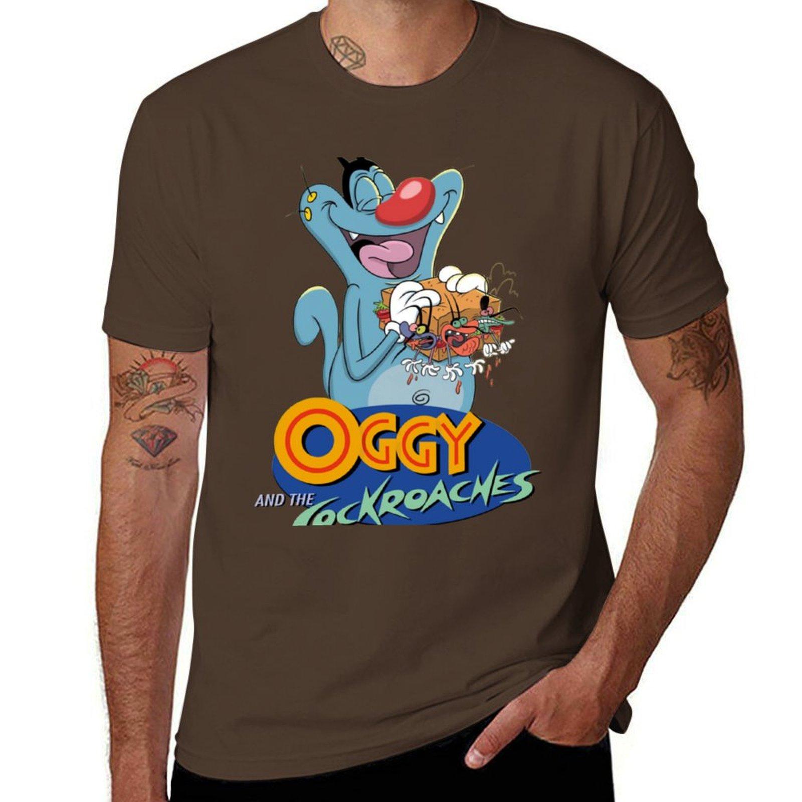 

Oggy And The Cockroaches (57) T-Shirt for a boy boys whites tees t shirts for men pack S