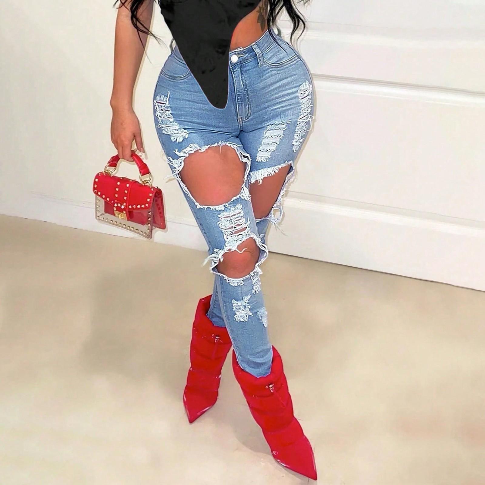 Women s Color Casual Fashion Pants, Color Versatile Slim Fit Jeans S