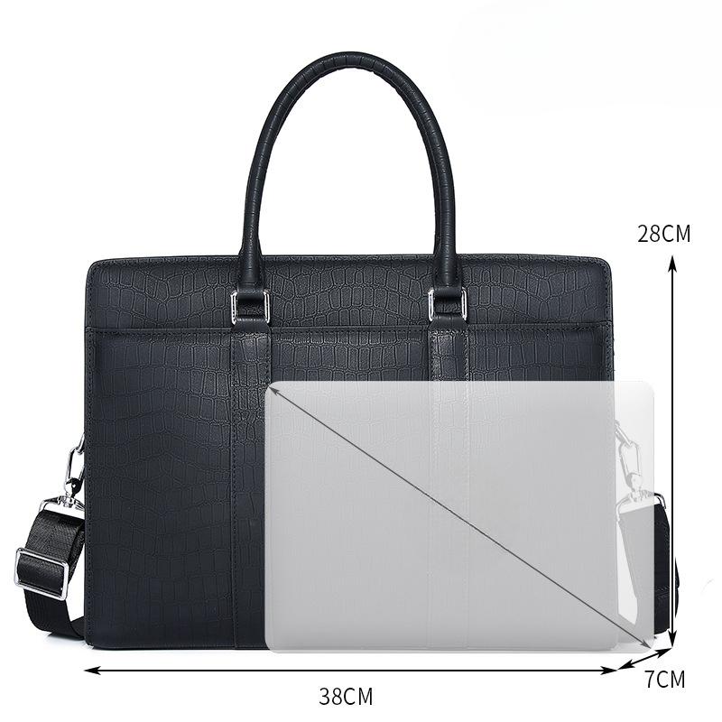 Laptop Bag Cowhide Men's Briefcase Business Handbag