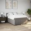 VidaXL Sommier à lattes de lit avec matelas Taupe 140x200 cm Tissu 3287088