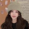 Autumn and Winter Lazy Style Sequins Thick Piles of Hats Korean Versatile Windproof and Warm Pull Out Hat Casual Face Showing Small Cold Hat
