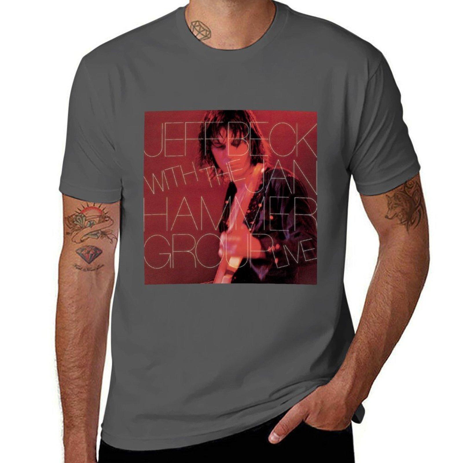 

Jeff beck with the jan hammer group live TShirt Soft Cotton Print TShirt 4XL