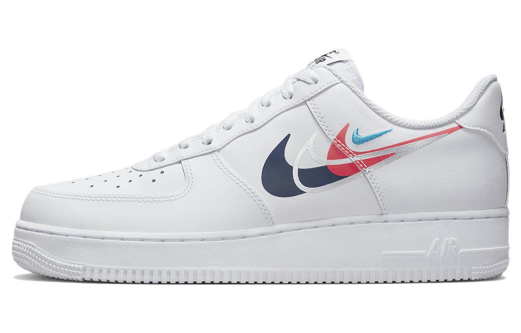 

Nike Air Force 1 Low 07 Quadruple Swoosh White Navy Crimson FJ4226-100 36.5