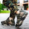 Boys' Shoes Warm Season and Autumn New Children's Sports Shoes Trendy Camouflage Green Flying Woven Sports Shoes for Big Children