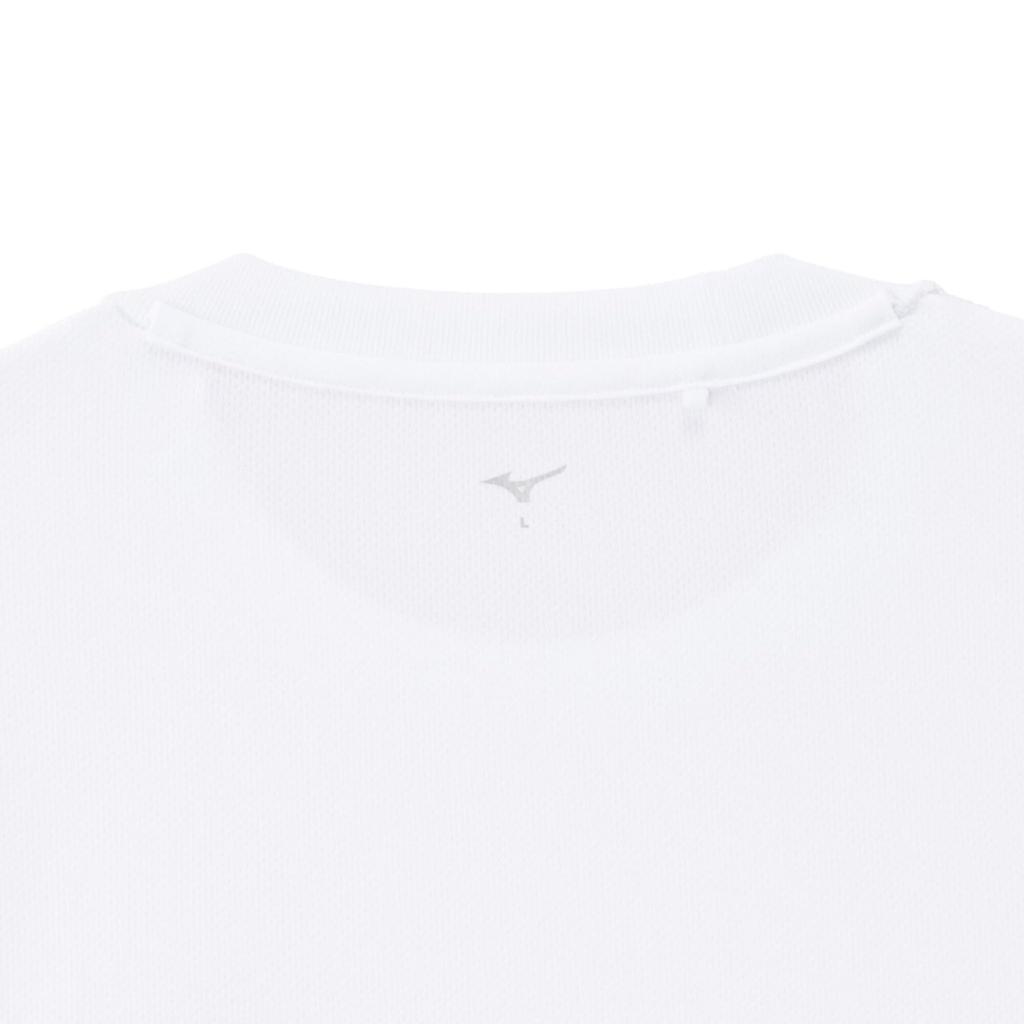 NaviDry Short Sleeve with and Training Size 32MAC196 Men's T-Shirt U-Neck, Moisture-Wicking Quick-Drying, Underwear, White/Black, XL,