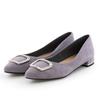 HIMIKO Women's Buckle Design Low-Heel Pumps 631151 Grey 22.5cm E