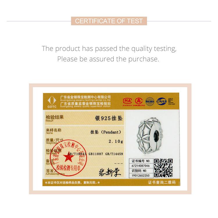 Berloque de prata esterlina 925 BAMOER com encaixe para pulseira original de 3 mm