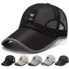 Hot Sale Summer Women Men Mesh Baseball Cap Solid Snapback Label Stick Sunhat Outdoor Breathable Hip Hop Hats Casquette