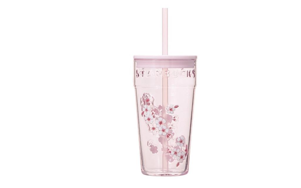 #2026 STARBUCKS JAPAN SAKURA 473ml GLASS PINK TUMBER FREE SHIPPING