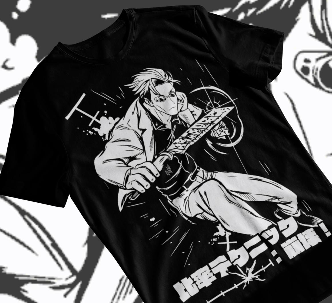 Jujutsu Kaisen Gojo Satoru Black T-shirt Anime T-shirt Nanami Kento Soft Tee XXXXL