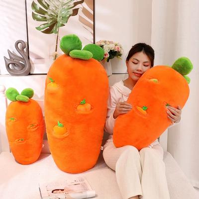Carrot Plush Toys Adorable Vegetable Dolls Stuffed Pillow Soft Plant Cushion Girls Kids Birthday Christmas Gifts
