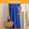 Cotton Linen A Line Dress With Pockets For Casual Summer Wear Womens Loose Fit Spring