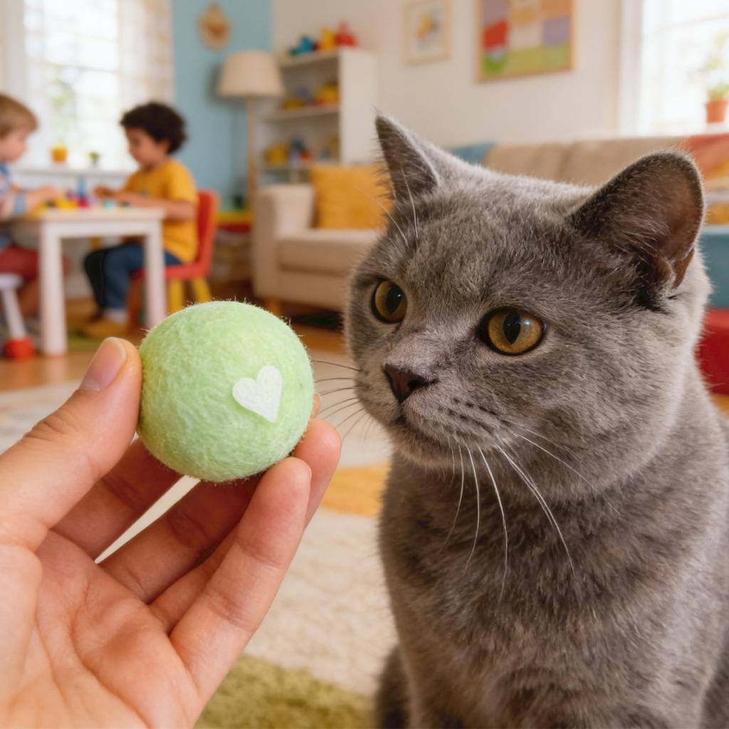 Wool Ball Cats Toy, Run And Play With, Entertain Yourself, Reduce Boredom, Cats Ball, -Resistant And Silent.