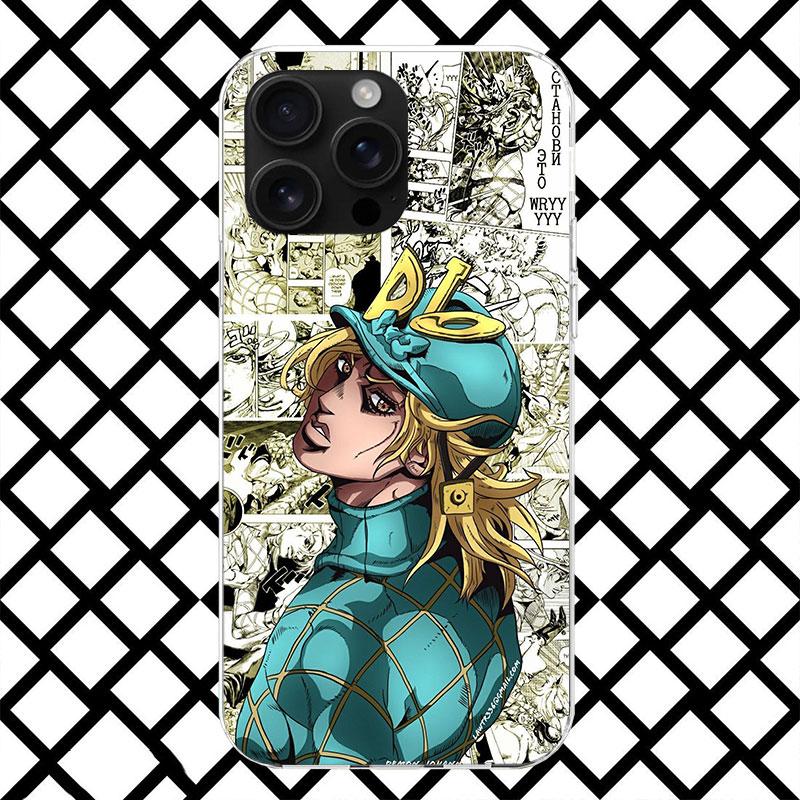 JoJo Adventure Dio Diego Brando Phone Case for iPhone 17 Air 16 16E 15 14 Plus 13 Mini 12 11 Pro Max 7 8 + SE 2020 Soft Cover Fu