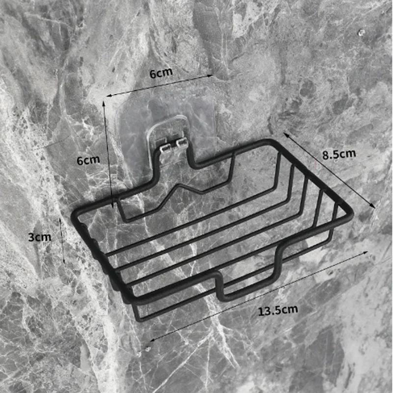 

Высококачественная настенная мыльница, мыльница из нержавеющей стали, губка для мыла, аксессуары для ванной комнаты, самоклеящиеся тарелки